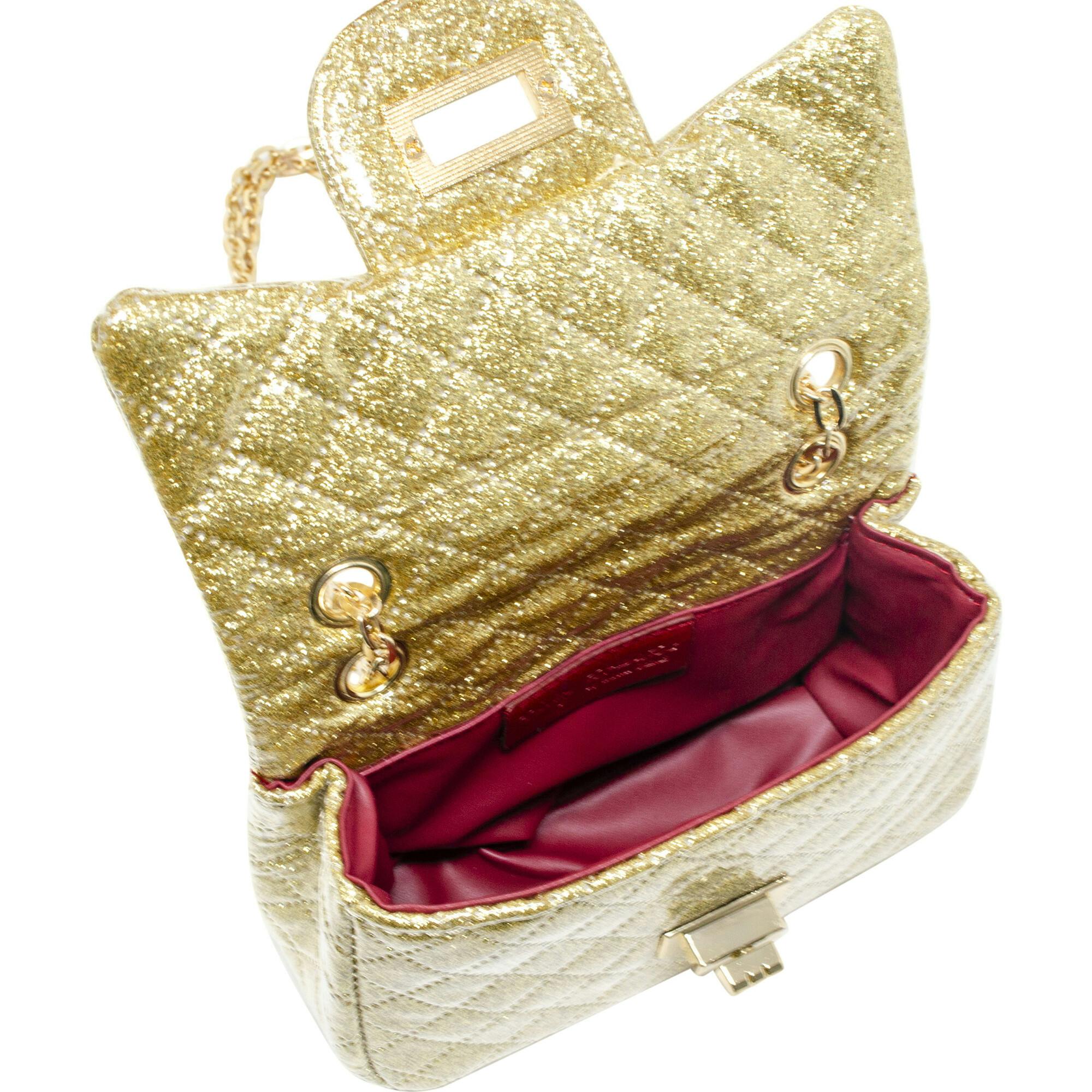 Classic Quilted Sparkle Mini Handbag