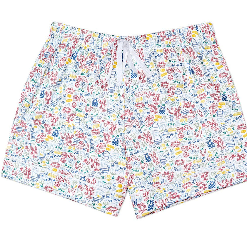 Lobster Bake Women’s Button Front Short Pajama Set