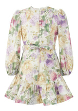 Seraphina Sleeve Cotton Mini Dress