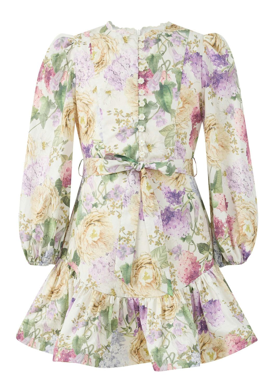 Seraphina Sleeve Cotton Mini Dress
