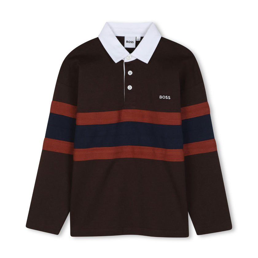 Brown Oversized Polo Shirt