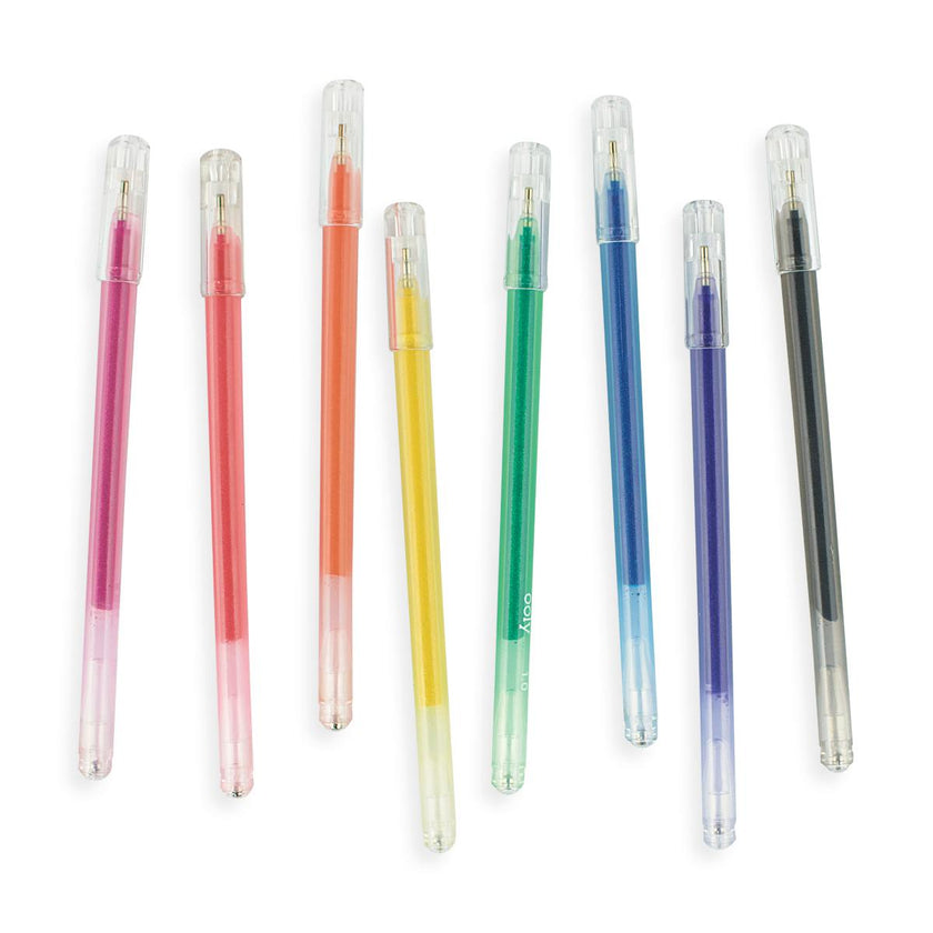 Radiant Writers Glitter Gel Pens - Set of 8