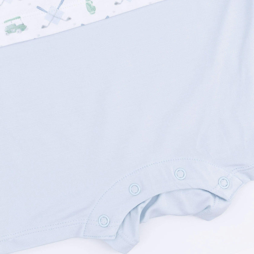 Golf Trellis Blue - Short Playsuit