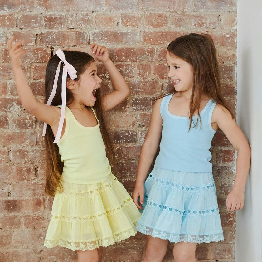 Harlow Pastel Yellow Heart Cut Out Tank
