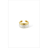 White Uraeus Ring