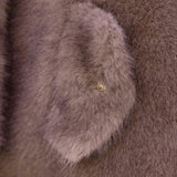 TARTINE ET CHOCOLAT Faux Fur Dress Coat - Chataigne
