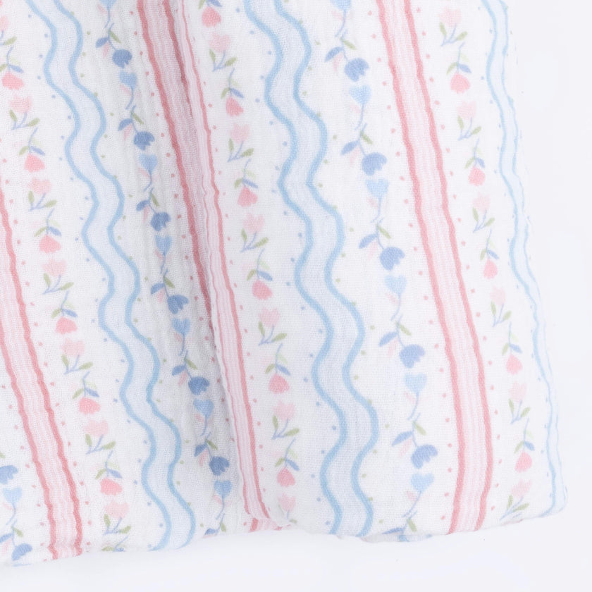 Tulip Stripe - Swaddle Blanket