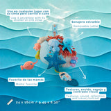Sensorial Reef Plush Ocean Themed Baby Toy with Teething Elements