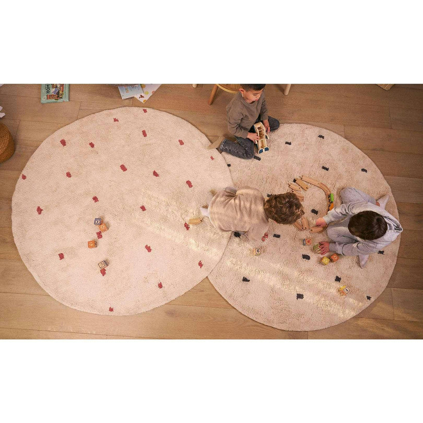 Dotted Washable Organic Cotton Rug