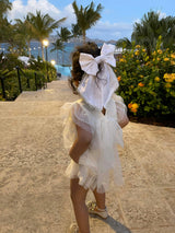 White Jaylin Hair Bow
