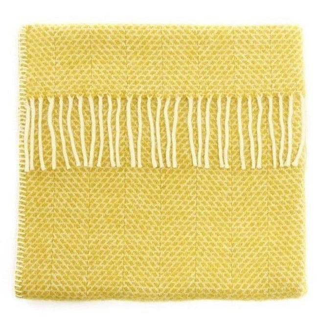 Mornington New Wool Baby Blanket - Sunshine Yellow