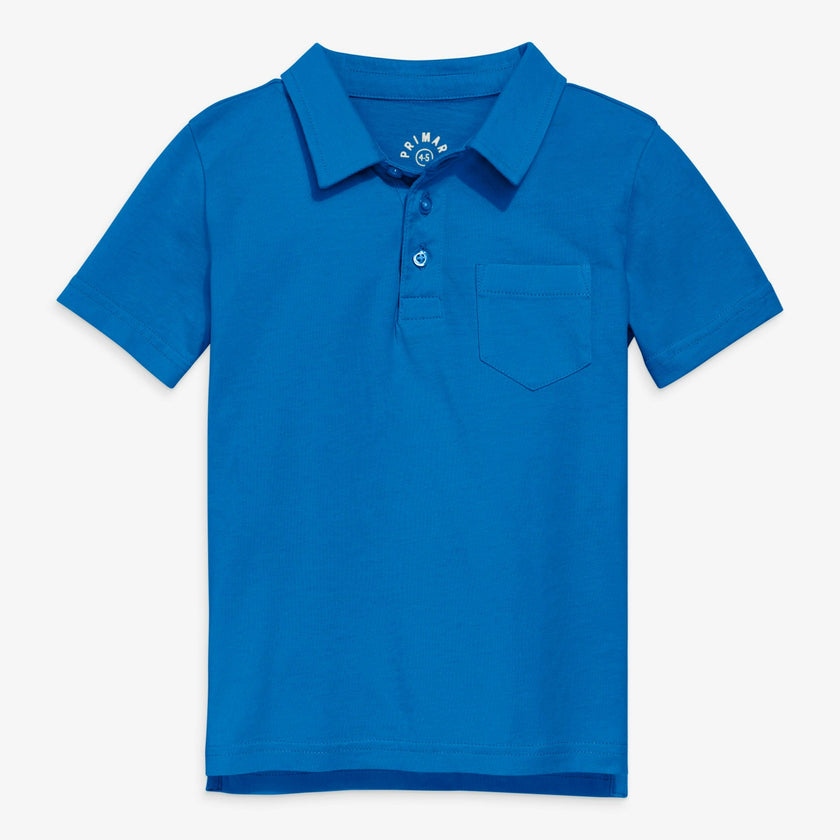 Kids short sleeve polo in seasonal colors