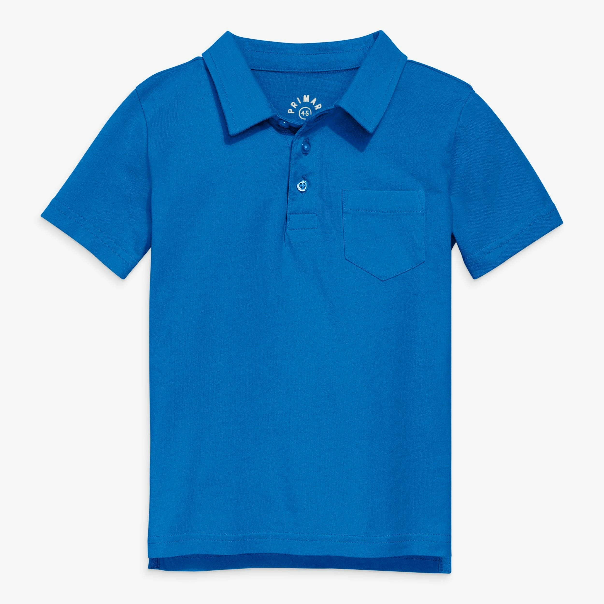 Kids short sleeve polo in seasonal colors