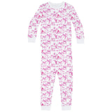 Kids Skydog Toile Pink Long PJ Set
