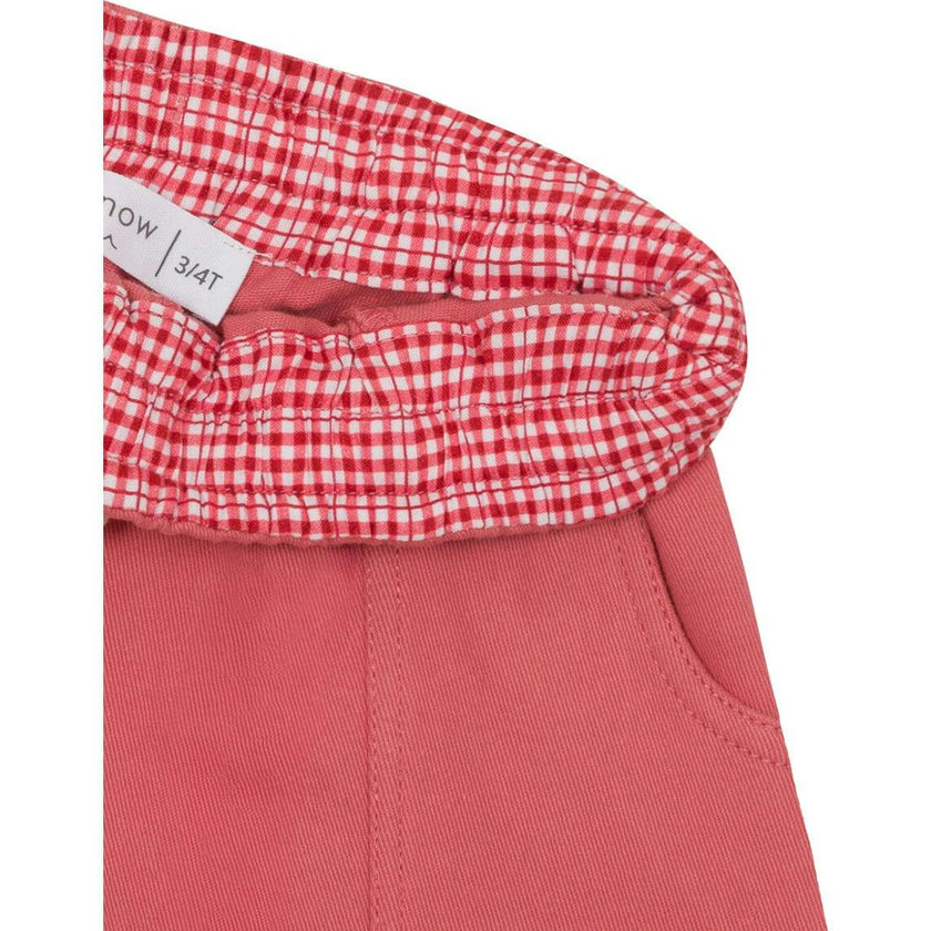 Boys Poppy Red Ultra-Soft Twill Short