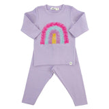 Bright Tulle Rainbow Applique Two Piece Set