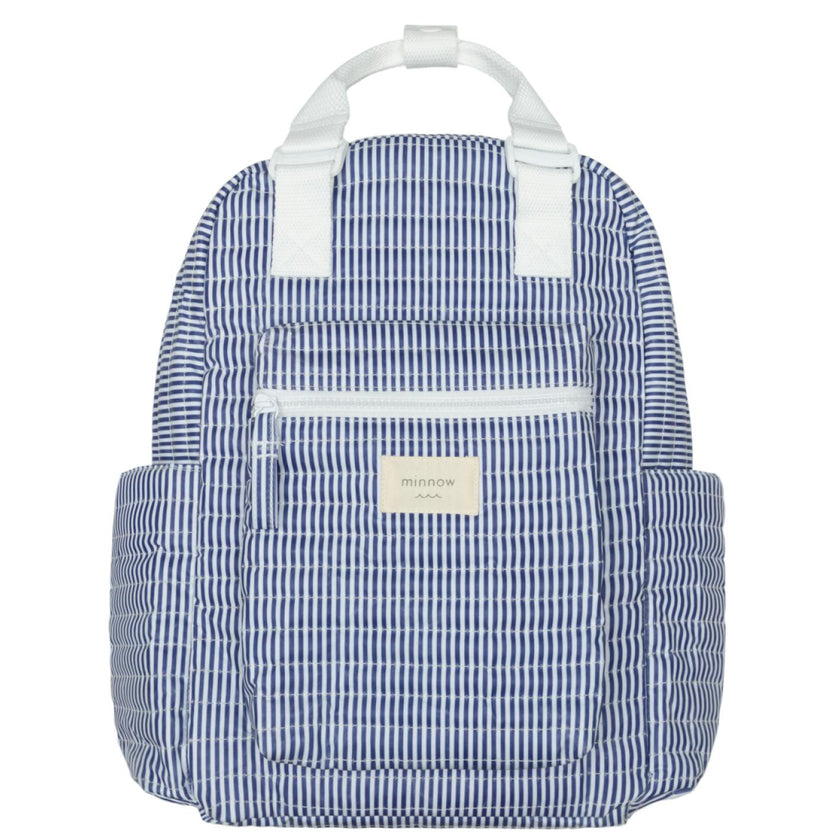 Navy Stripe Everyday Coated Backpack