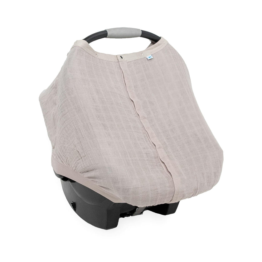 Cotton Muslin Car Seat Canopy - Porpoise