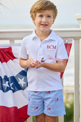Embroidered Basic Short - Flags
