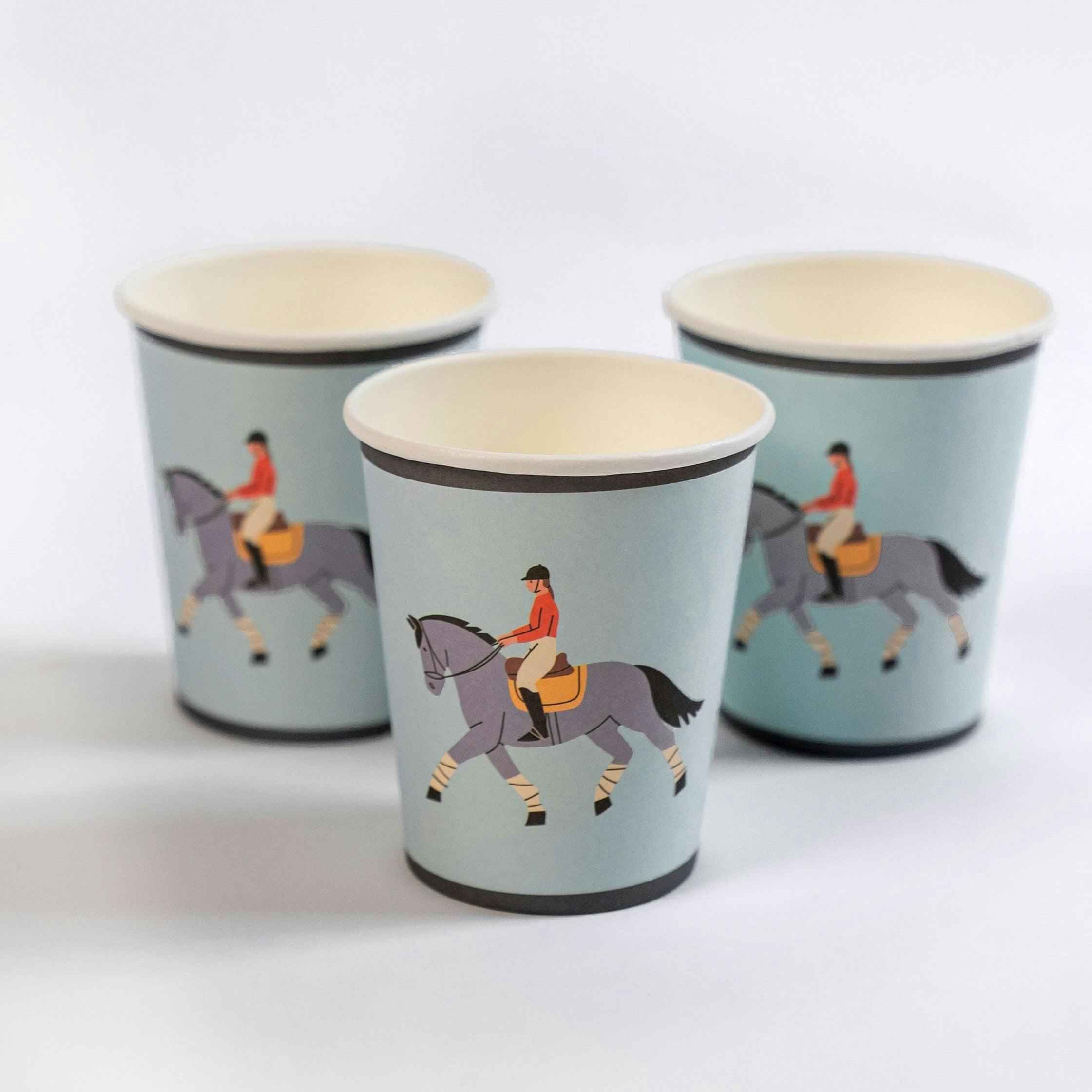 Party Cups - Equestrian Collection (x 12)