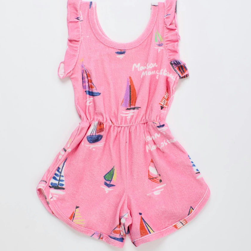 BARCOS TOWEL JUMPSUIT PINK