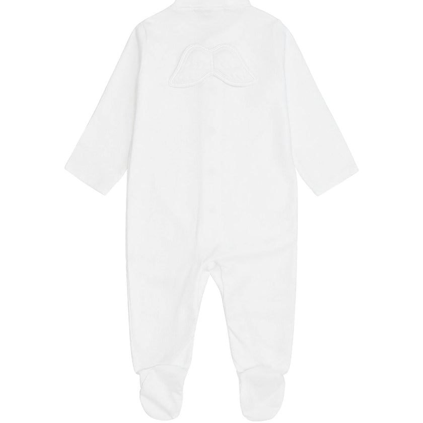 Angel Wing™ Pointelle Sleepsuit - White