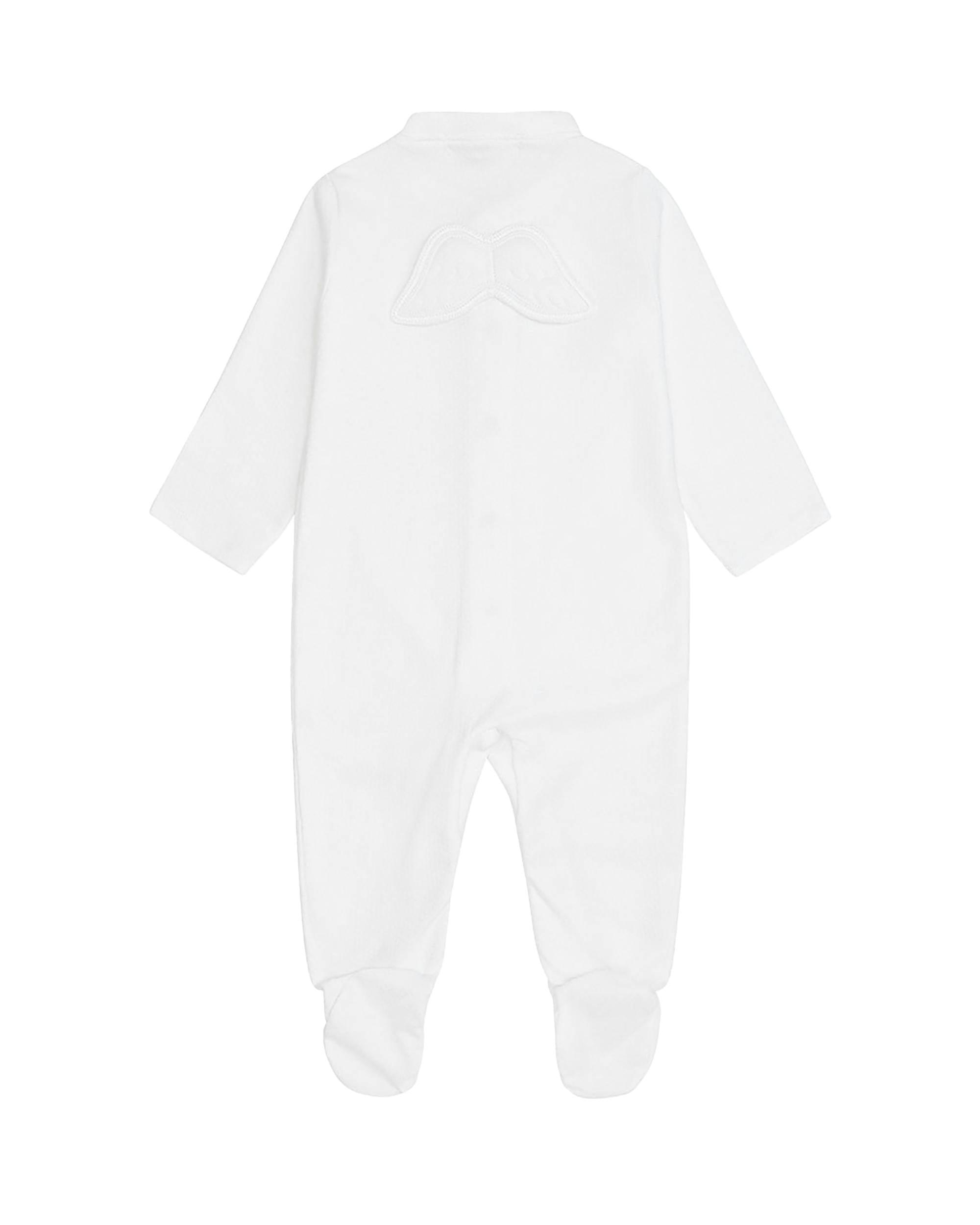 Angel Wing™ Pointelle Sleepsuit - White