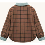 children's plaid shirt - cocoa brown