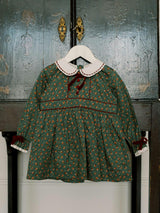 Green Floral Lilly Baby Girl Set