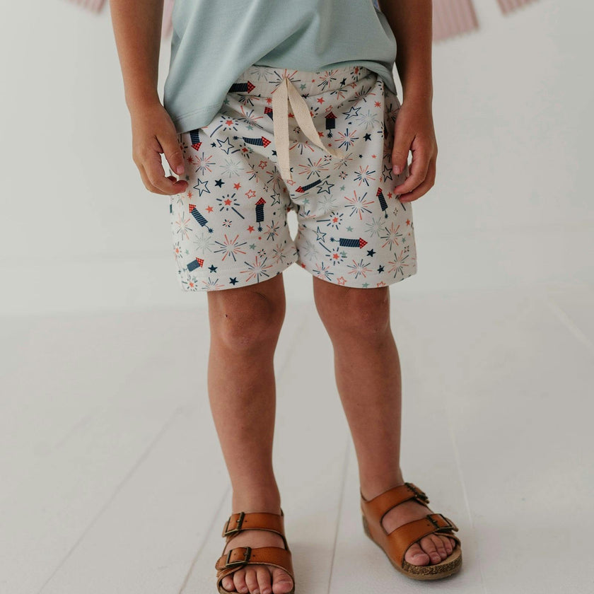 Boys Harem Shorts in Navy