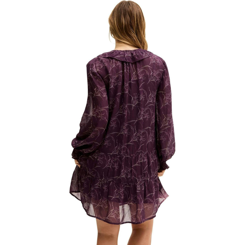 Henrietta Floral Print Button Down Mini Dress