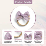 Halo Luxe Mae Lattice Lace Baby Headband - Lavender