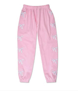 Embroidered Bows Sweatpants