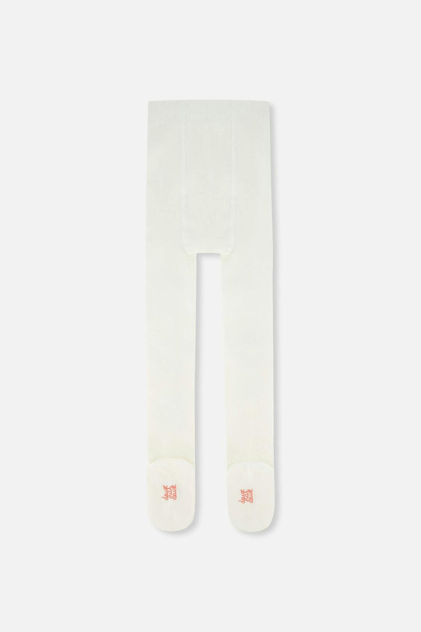 Knit Strawberry Tights Off-White