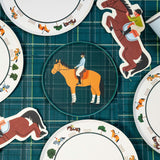 Party Dinner Plates - Equestrian Collection (x 12)