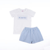 Big Brother Short Set - Blue Gingham