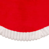 Kurt Adler 48-Inch Red and White Faux Fur Tree Skirt