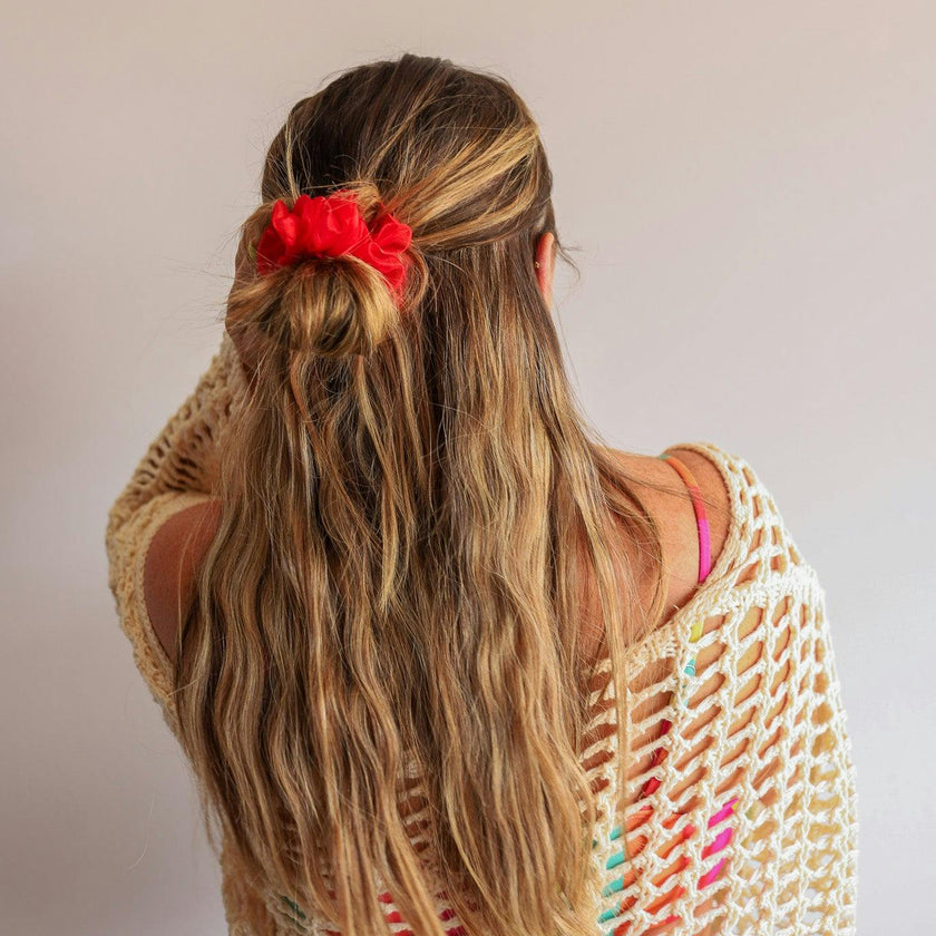 NEON MIDI ORGANZA SCRUNCHIE
