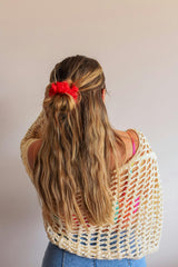 NEON MIDI ORGANZA SCRUNCHIE