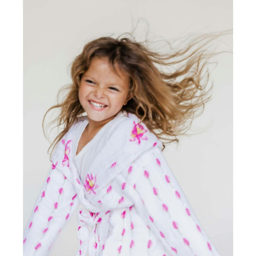 Certified Organic Muslin Reversible Bath Robe