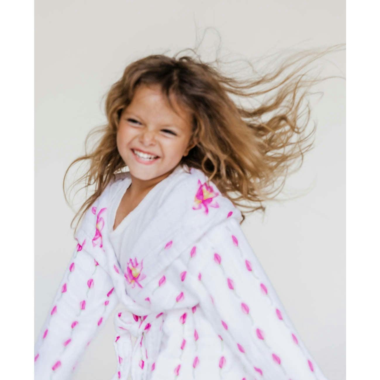 Certified Organic Muslin Reversible Bath Robe