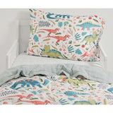 Cotton Muslin Toddler Bedding 3 Piece Set - Boho Dino