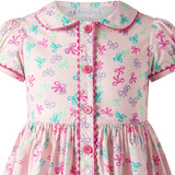 Bow Button-Front Dress