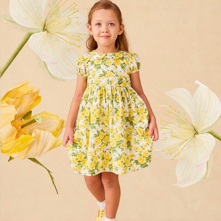 Carline Rose Dress Yellow
