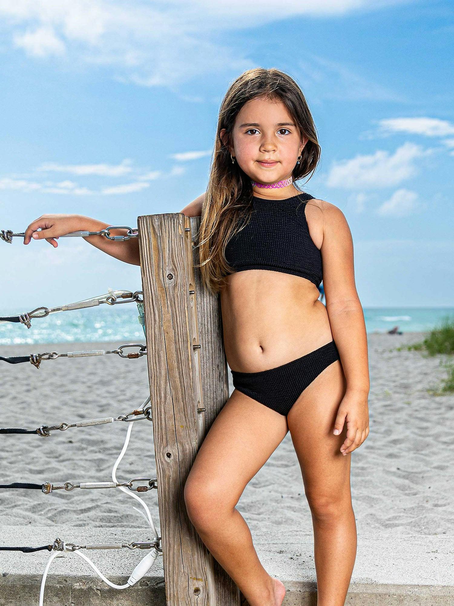 Meredith - Crinkle Two Piece Tankini Swimsuit