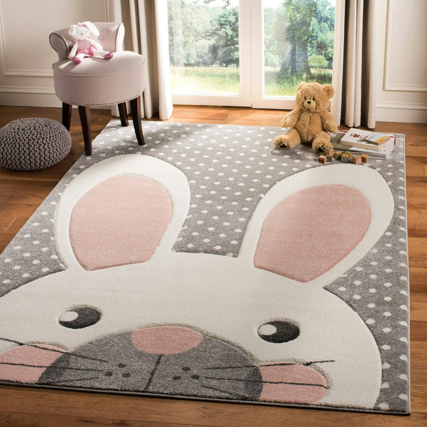 Carousel Kids Hopper Rug, Pink