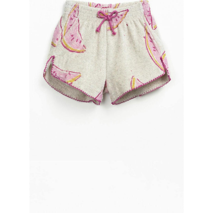 Baby Watermelon Print Terry Shorts