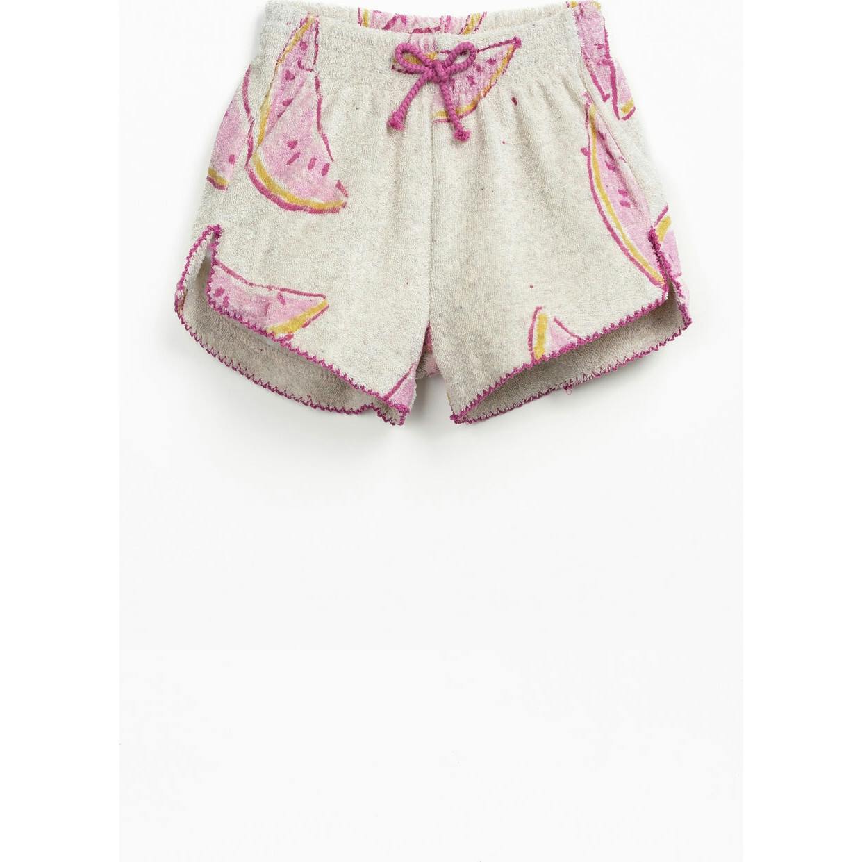 Baby Watermelon Print Terry Shorts