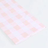Pink Gingham Paper Tablecloth