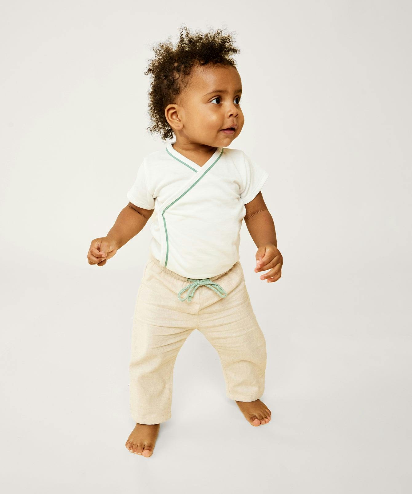Crossbody Short Sleeve Onesie